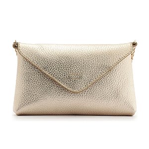 Arezzo Bolsa Tiracolo Dourada Giorno Pequena Envelope