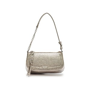 Schutz Bolsa Shoulder Tina Pequena Cinza