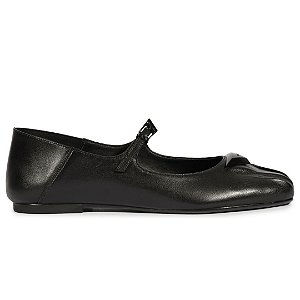 Schutz Sapatilha Boneca Couro Preto