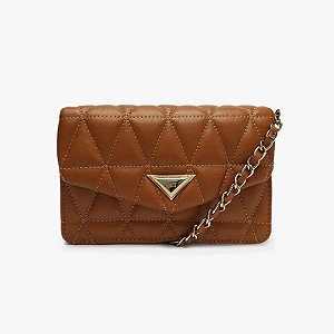 Schutz Bolsa Pequena Tiracolo 944 Matelassê Marrom