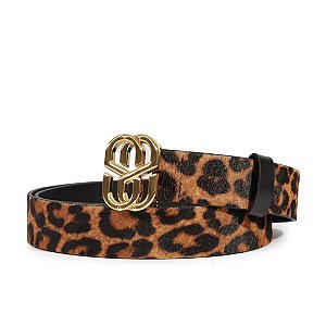 Schutz Cinto Animal Print Couro