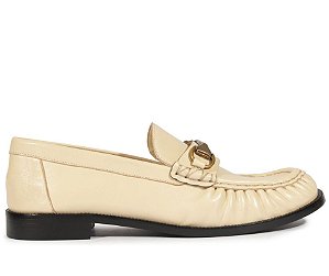 Schutz Loafer Couro OffWhite