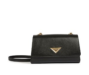 Schutz Bolsa Tiracolo Cally Pequena Couro Preto