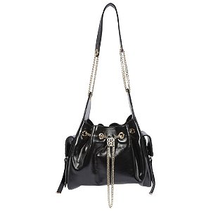 Schutz Bolsa Tiracolo Média Lilibet Couro Preta