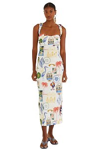 Farm Vestido Estampado Tropical Vintage 46254