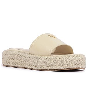 Schutz Papete Viena Triangle Couro Branco