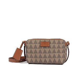 Schutz Bolsa Tiracolo Pequena Triangle Bege