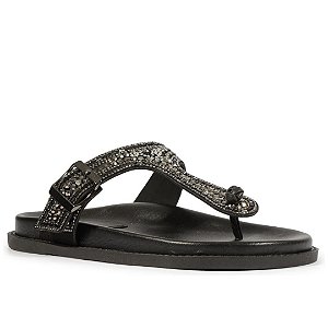 Schutz Sandalia Papete Tiras Preto