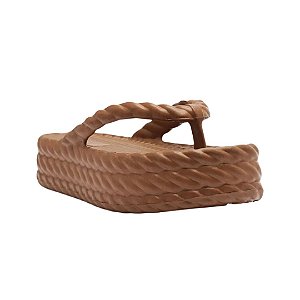 Arezzo Sandália Marrom Flatform Marrocos Brizza