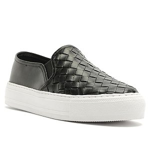 Arezzo Tenis Slip On Tresse Preto