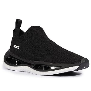 Schutz Tênis Slip On Knit Preto
