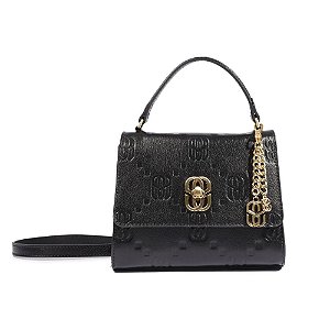 Schutz Bolsa Couro Pequena Preta