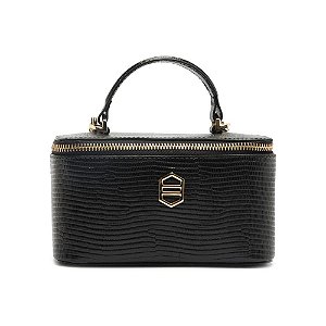 Arezzo Bolsa Couro Pequena Preta