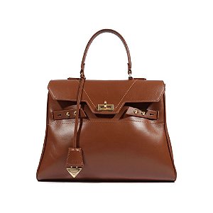 Schutz Bolsa Hailey Média Couro Marrom