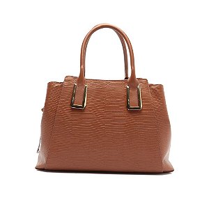 Arezzo Bolsa Grande Couro Marrom