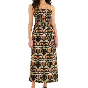 Farm Vestido Longo Estampado Tucano Real