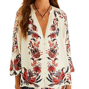 Farm Bata Estampada Bohoflor