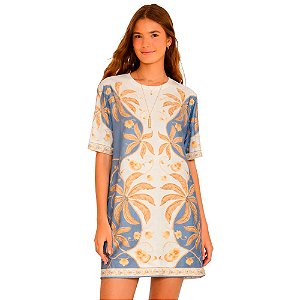 Farm Vestido T-Shirt Básico Ourinho Tropical