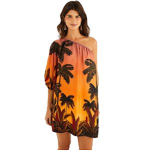 Farm Vestido Curto Estampado Mirante