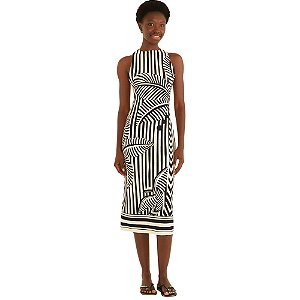 Farm Vestido Midi Listra Tropical