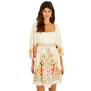 Farm Vestido Curto Estampado Carolina