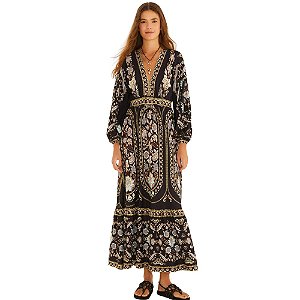 Farm Vestido Cropped Estampado Daniela