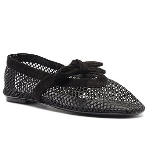 Schutz Sapatilha Lucienne Bico Redondo Preta