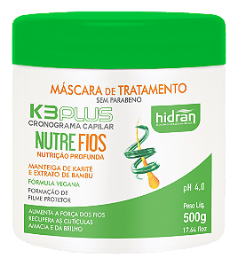 HIDRAN-k3 nutrefios máscara tratamento 500g