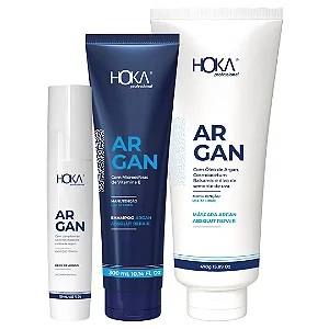 Kit Crescimento Capilar Argan Home Restauração Hoka