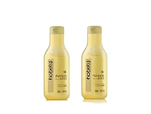 Kit Hobety Tecno Gold Shampoo 300Ml + Hidratante 300Ml