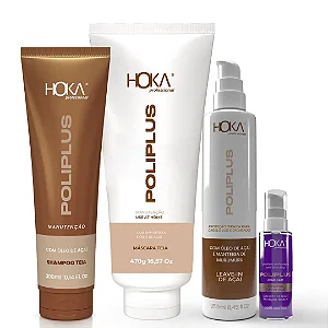 Kit Completo Nutrição Capilar Poliplus Teia + Finalizadores Hoka