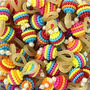 Ponto de Luz (Perola Craquelada Multicolor) - 20 unidades