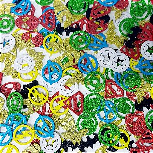 Adesivos EVA Glitter Super Heróis - 20 unidades