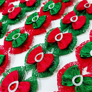 Laço Maxi Renda de Natal - 10 unidades