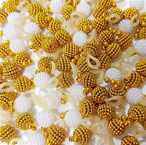 Ponto de Luz Ano Novo (Perola Craquelada) - 30 unidades