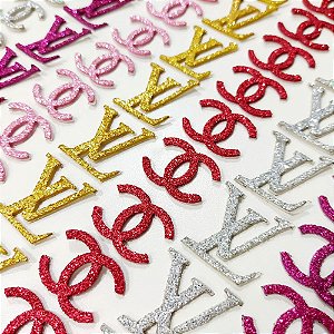 Adesivos EVA Glitter Marcas - 20 unidades