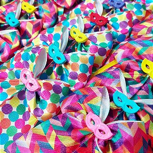 Laço de Pescoço Estampado Carnaval - 10 unidades