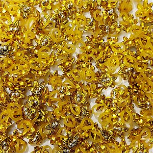 Ponto de Luz Ano Novo (Flor Metálica) - 20 unidades