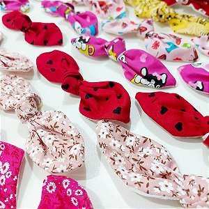 Laço Maxi Pinup Tecido Estampado - 10 unidades