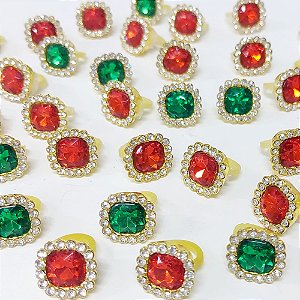 Laço de Penteado Joia Luxo Natal Mod.1 - 20 unidades