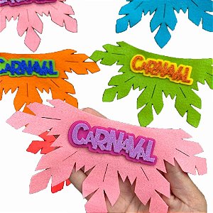 Gargantilha Feltro EVA Carnaval - 10 unidades