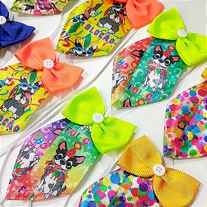 Gravata Social Estampado com Laço de Carnaval - 10 unidades