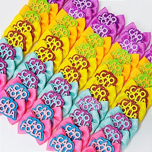 Laço Borboleta Cão Folia EVA de Carnaval - 10 unidades