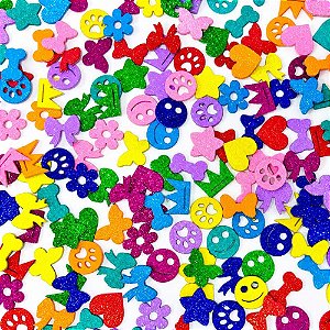 Adesivos EVA Glitter (Atacado) - 100 unidades
