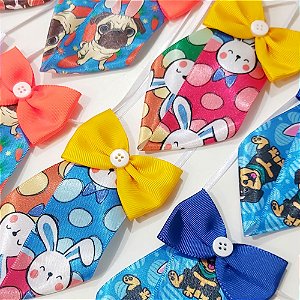 Gravata Social Laço Estampado Páscoa Mod.1 - 10 unidades