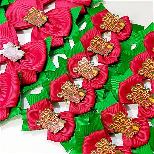 Conjunto Laço Trabalhado de Natal - 10 unidades