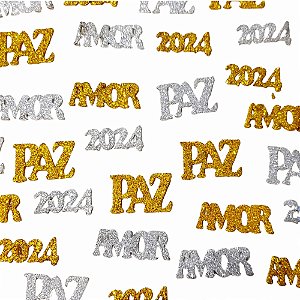 Adesivos EVA Glitter de Ano Novo Mod.2 - 10 unidades