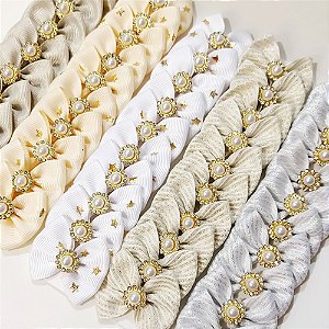 Laço Borboleta Sortidos Pedraria Ano Novo Mod.1 - 10 unidades