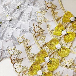 Gargantilha Bordado Lurex Ano Novo - 10 unidades