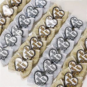 Laço Borboleta Lurex PF Ano Novo Mod.1 - 10 unidades